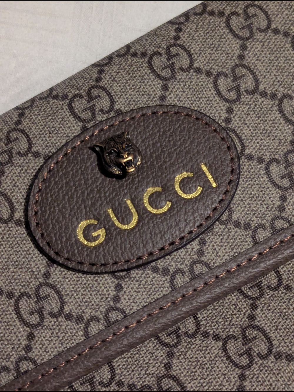 GG Supreme Monogram Belt Bag with Signature Web Strap - Picture 13 of 13